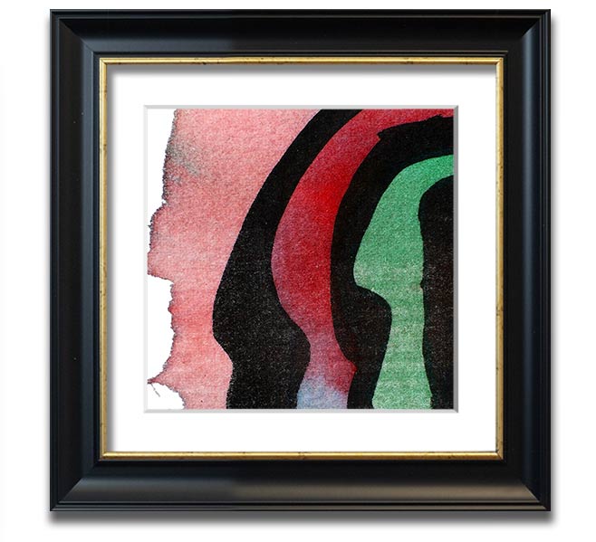 Animal Stripes 1 Square Framed Print with a stylish animal stripes design, available in various frame colours.