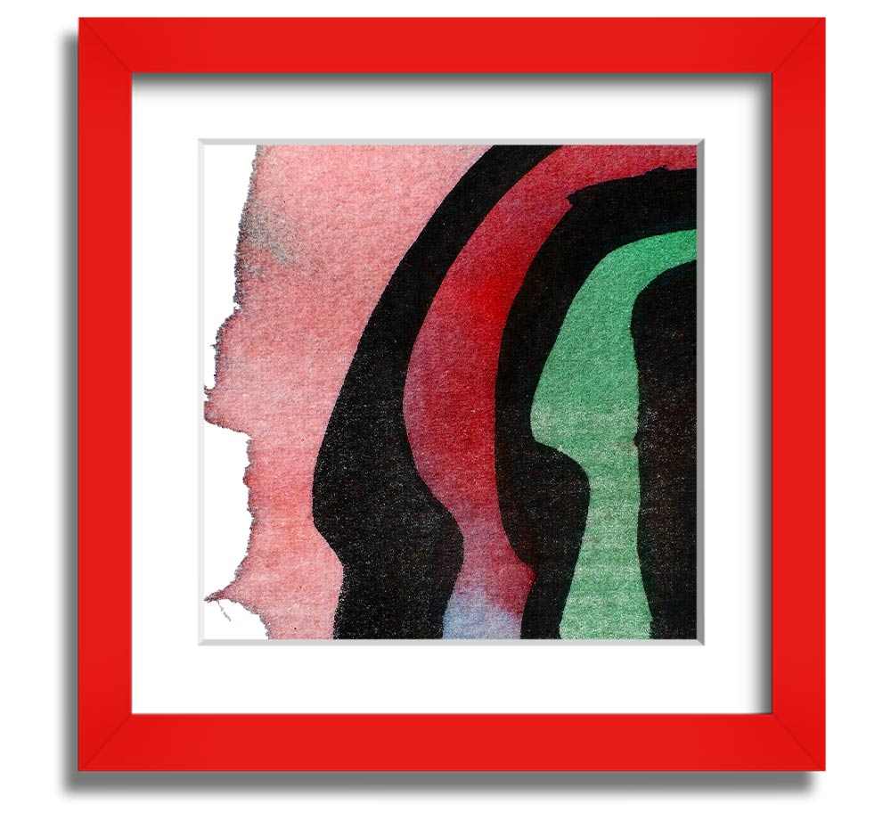 Animal Stripes 1 Square Framed Print with a stylish animal stripes design, available in various frame colours.