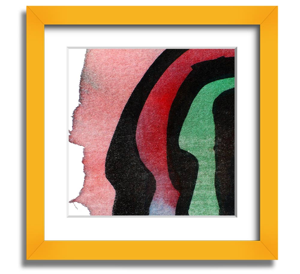 Animal Stripes 1 Square Framed Print with a stylish animal stripes design, available in various frame colours.