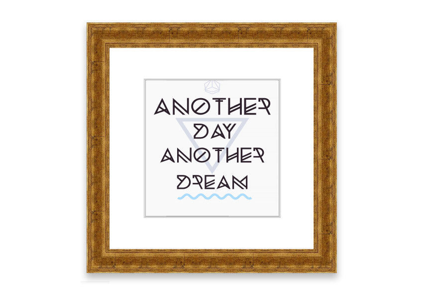 Framed print titled 'Another Day Another Dream', showcasing a beautiful Cornwall landscape, available in various frame colors.