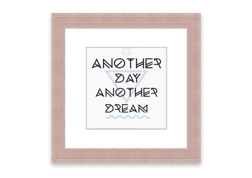 Framed print titled 'Another Day Another Dream', showcasing a beautiful Cornwall landscape, available in various frame colors.