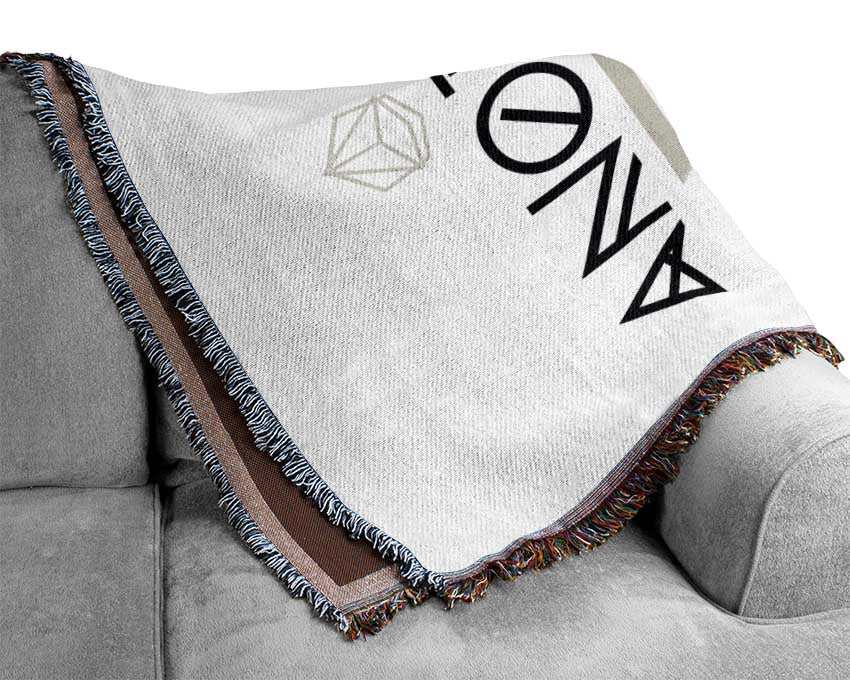 Another Day Another Dream throw blanket made from 100% cotton, featuring a luxurious thermal weave design, perfect for bed or couch.