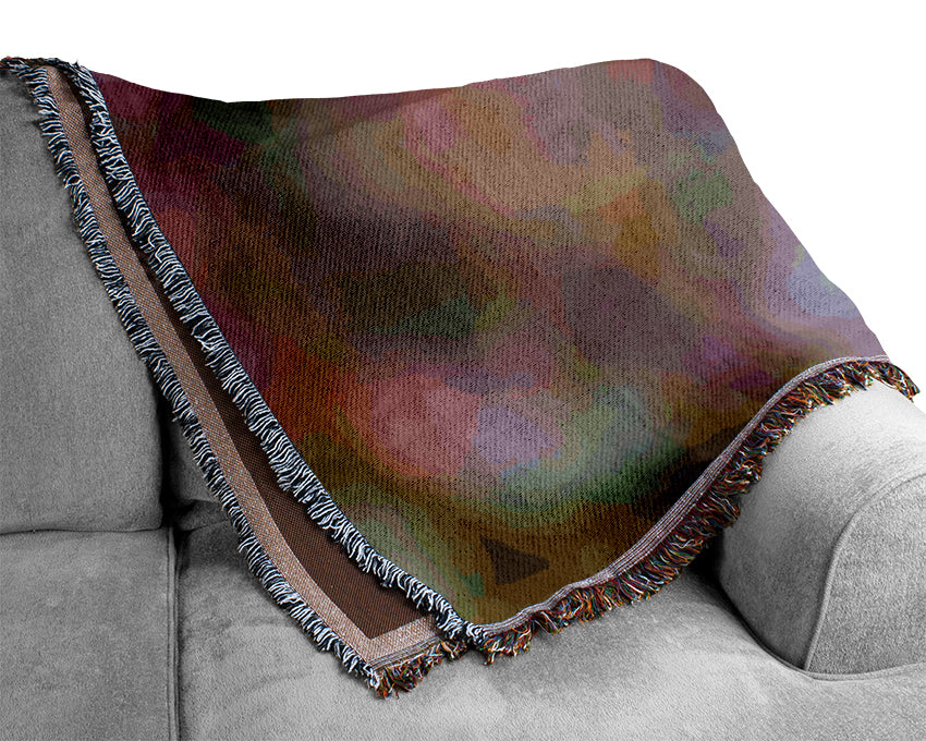 Luxurious Another Side Of A Poppy throw blanket made from 100% cotton, featuring a thermal weave for breathability and a classic design.