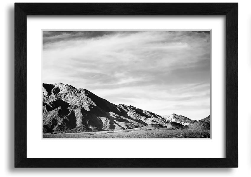 Framed print of Ansel Adams' Death Valley 2, showcasing stunning desert landscape in black and white.
