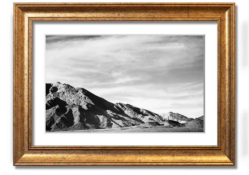 Framed print of Ansel Adams' Death Valley 2, showcasing stunning desert landscape in black and white.