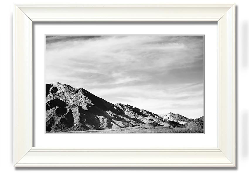 Framed print of Ansel Adams' Death Valley 2, showcasing stunning desert landscape in black and white.