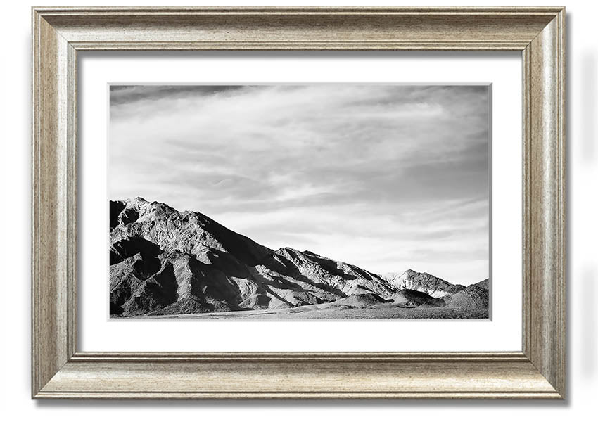 Framed print of Ansel Adams' Death Valley 2, showcasing stunning desert landscape in black and white.