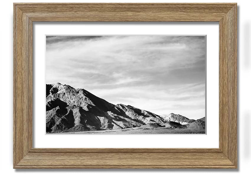 Framed print of Ansel Adams' Death Valley 2, showcasing stunning desert landscape in black and white.