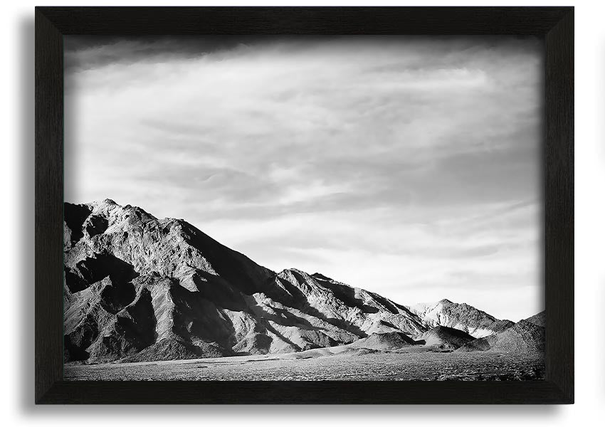 Framed print of Ansel Adams' Death Valley 2, showcasing stunning desert landscape in black and white.