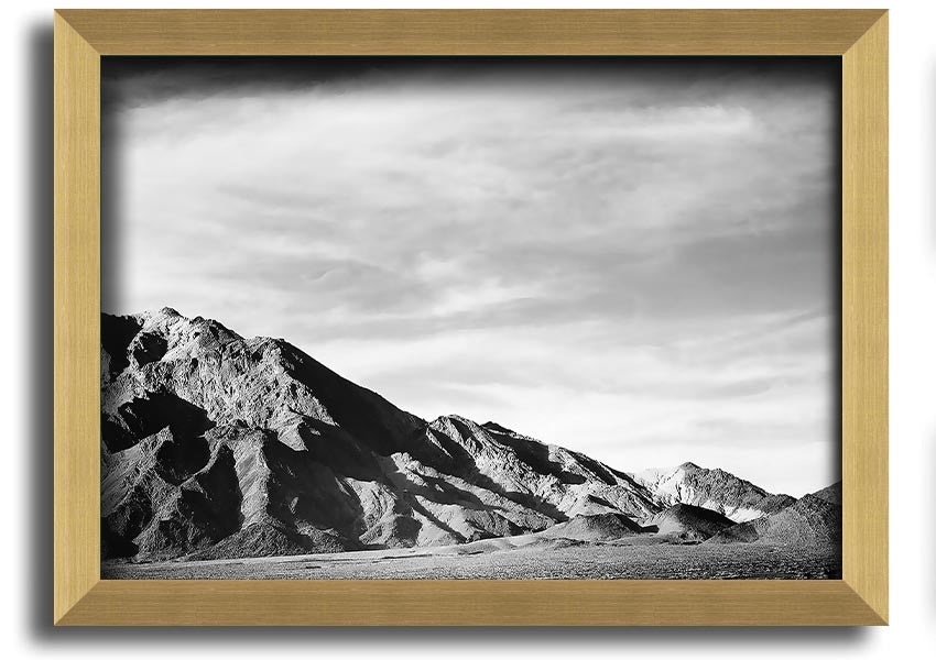 Framed print of Ansel Adams' Death Valley 2, showcasing stunning desert landscape in black and white.