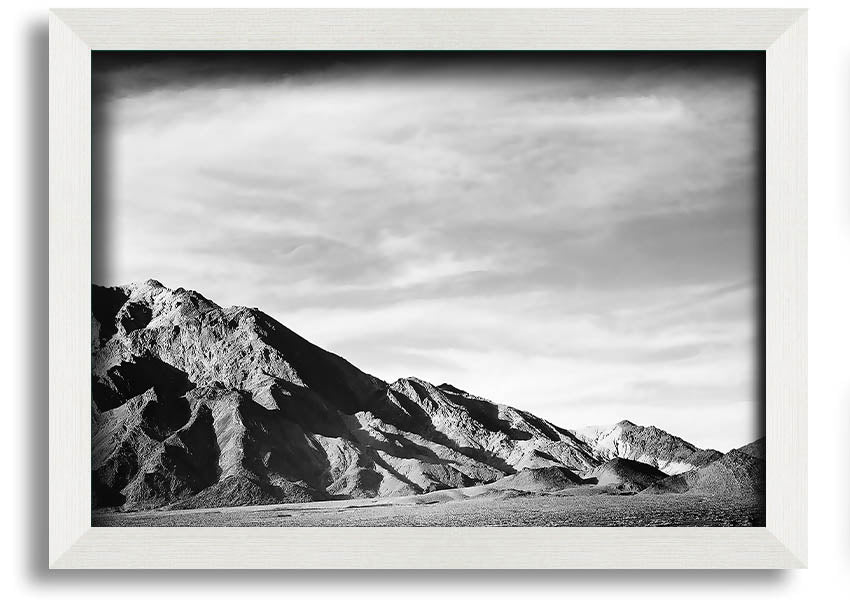 Framed print of Ansel Adams' Death Valley 2, showcasing stunning desert landscape in black and white.