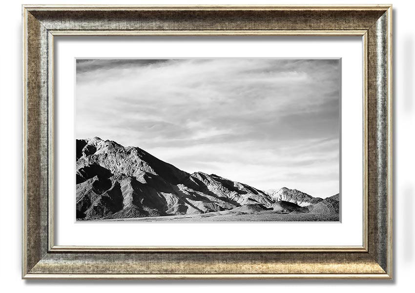Framed print of Ansel Adams' Death Valley 2, showcasing stunning desert landscape in black and white.