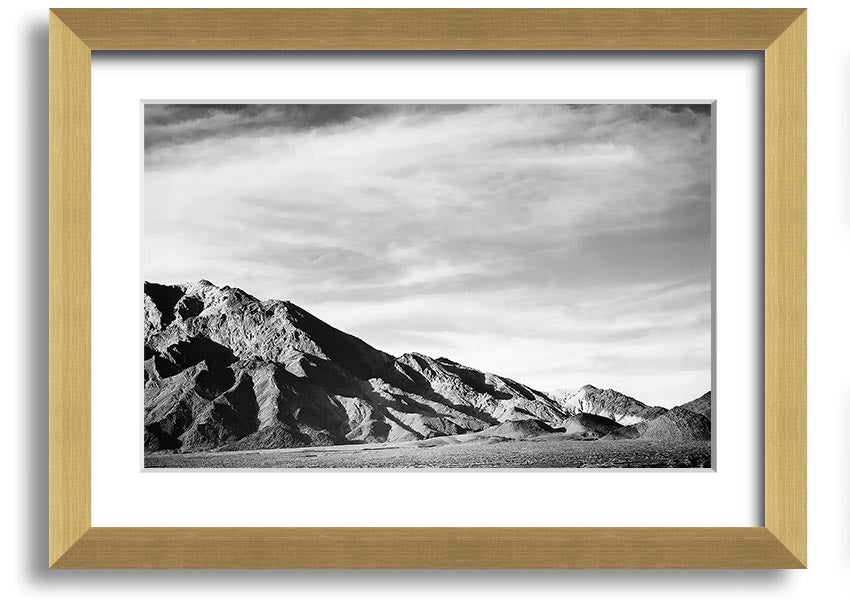 Framed print of Ansel Adams' Death Valley 2, showcasing stunning desert landscape in black and white.
