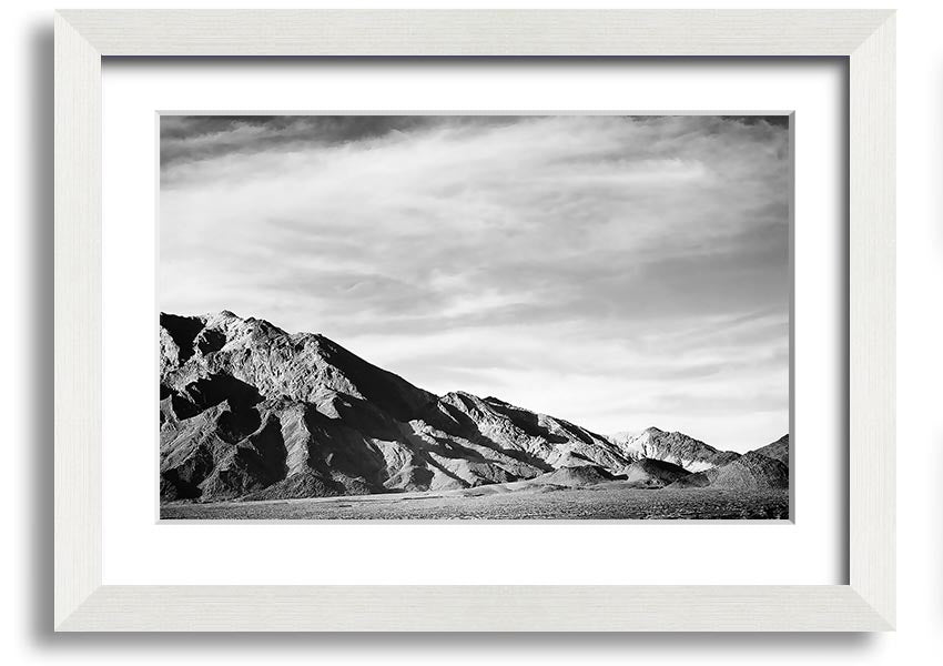 Framed print of Ansel Adams' Death Valley 2, showcasing stunning desert landscape in black and white.