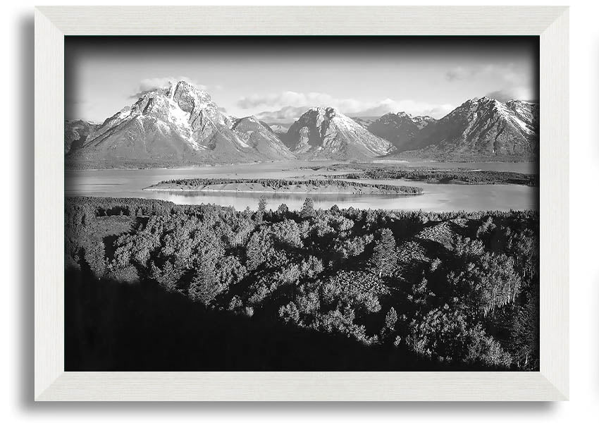 Framed print of Ansel Adams' Signal Hill in Grand Teton, Wyoming, showcasing stunning landscape photography.