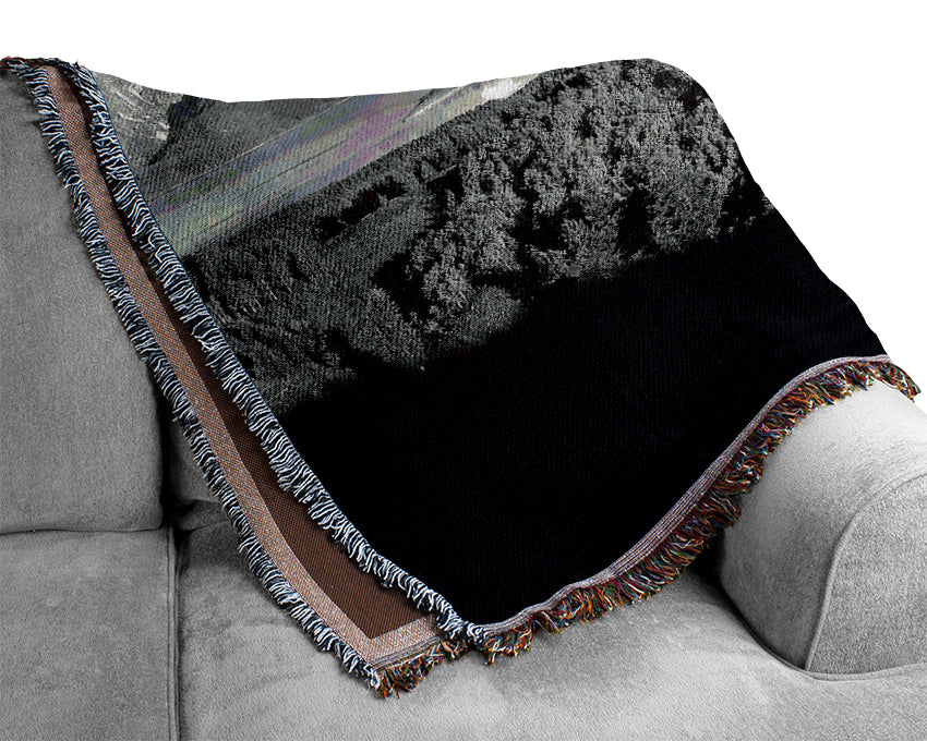 Ansel Adams Signal Hill throw blanket featuring a luxurious thermal weave in 100% cotton, perfect for cozying up on a couch or bed.