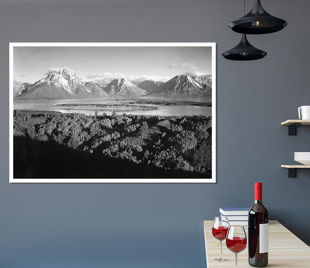Ansel Adams Signal Hill canvas print showcasing stunning Wyoming landscape.