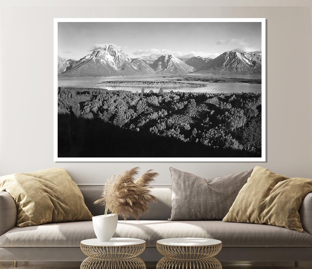 Ansel Adams Signal Hill canvas print showcasing stunning Wyoming landscape.