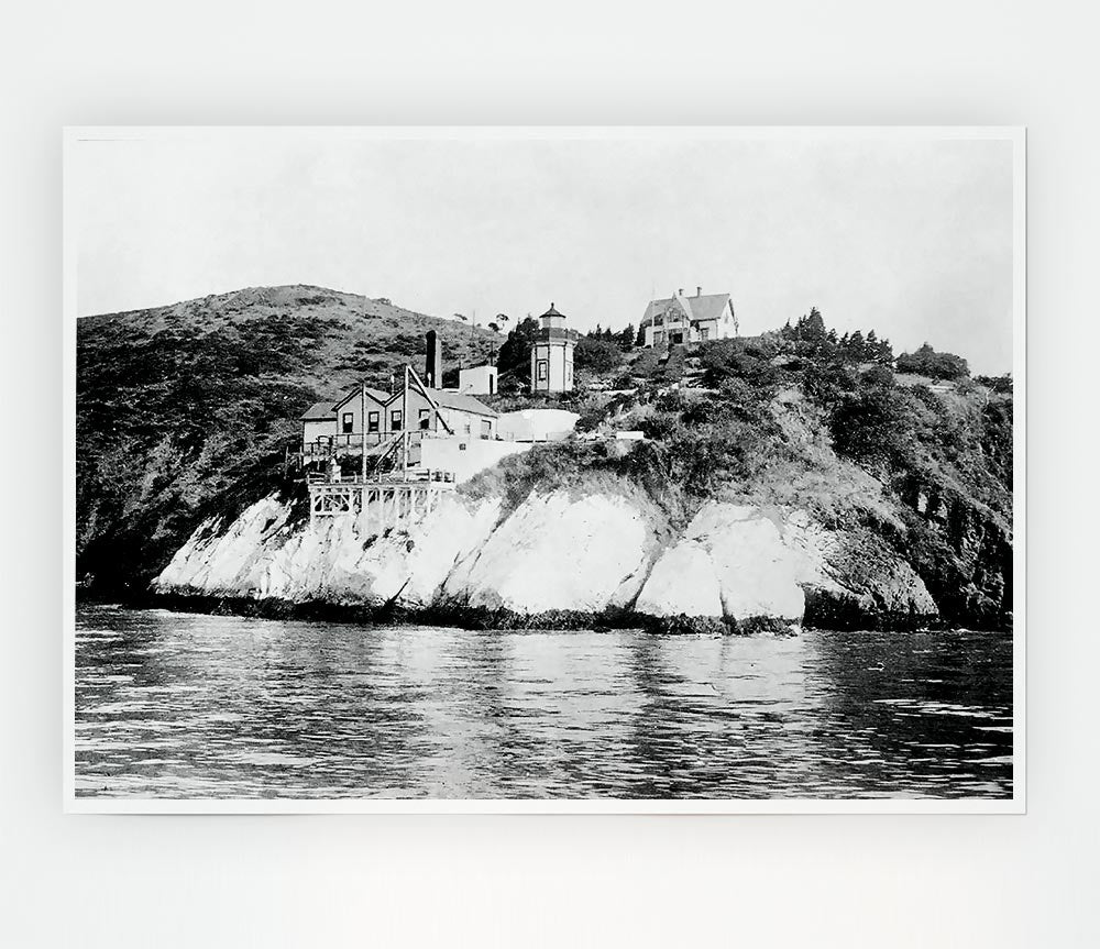 Ansel Adams Yerba Buena poster on high-quality canvas, showcasing stunning landscape photography.