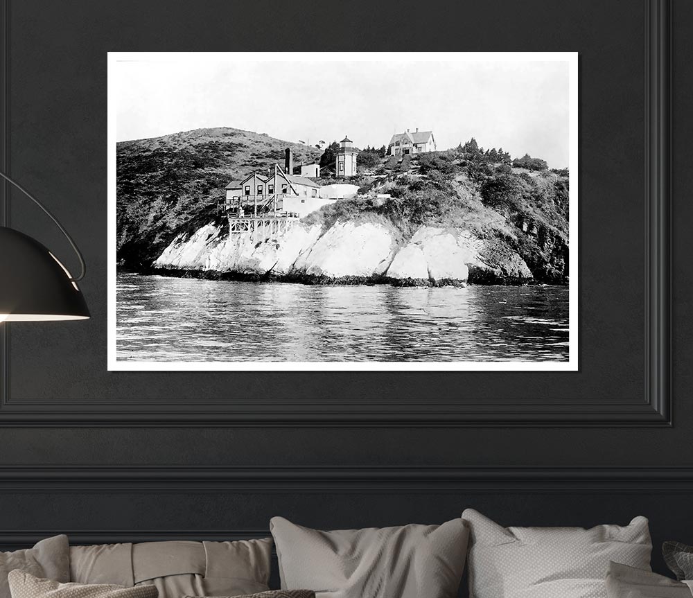 Ansel Adams Yerba Buena poster on high-quality canvas, showcasing stunning landscape photography.