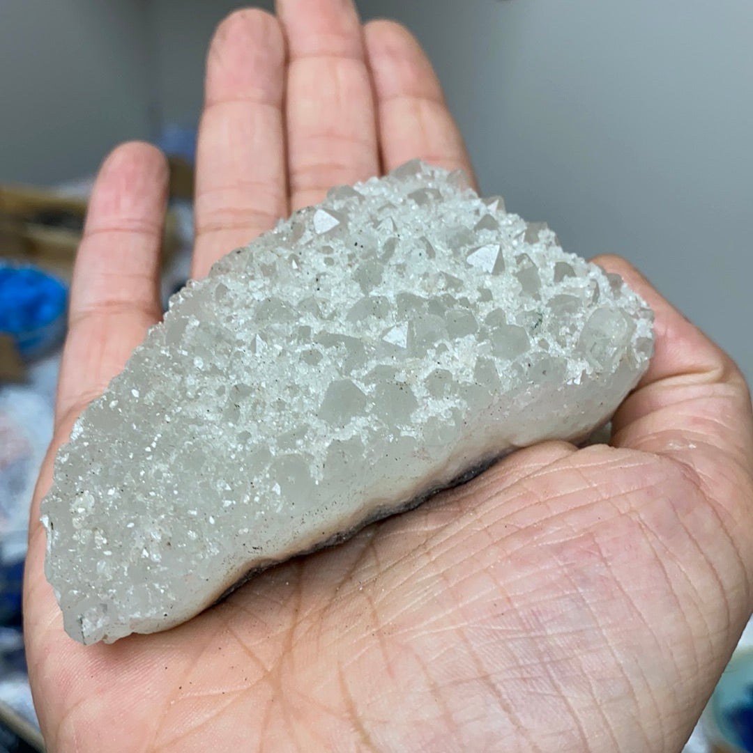 A beautiful cluster of Apophyllite and Stilbite crystals showcasing unique formations and colors, perfect for collectors and home decor.