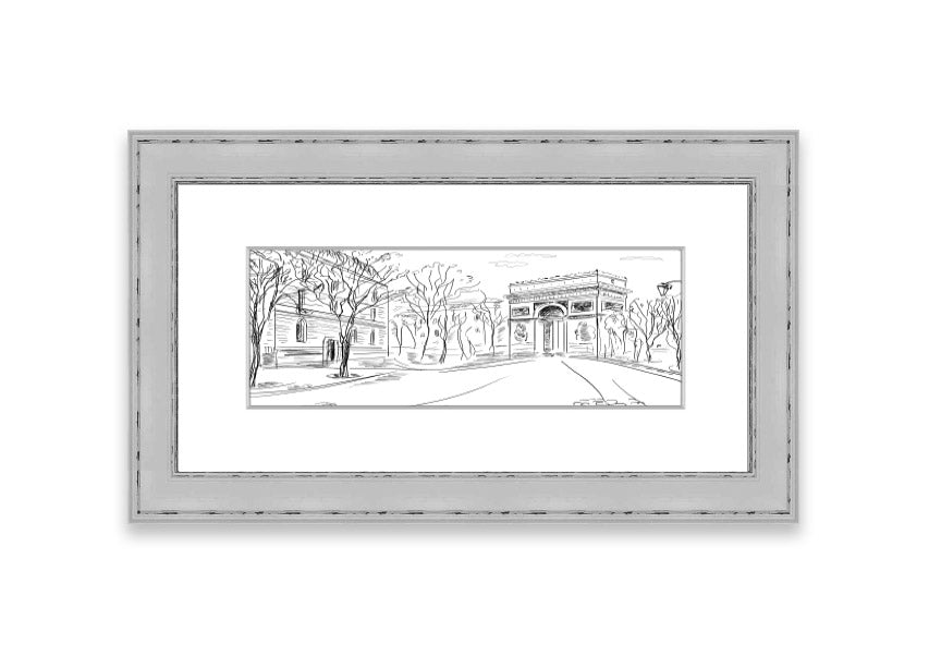 Framed print of the Arc De Triomphe 1, showcasing intricate details and vibrant colors, available in various frame options.