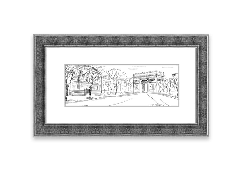 Framed print of the Arc De Triomphe 1, showcasing intricate details and vibrant colors, available in various frame options.