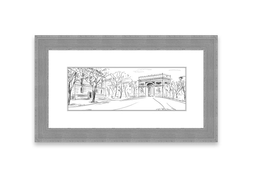 Framed print of the Arc De Triomphe 1, showcasing intricate details and vibrant colors, available in various frame options.