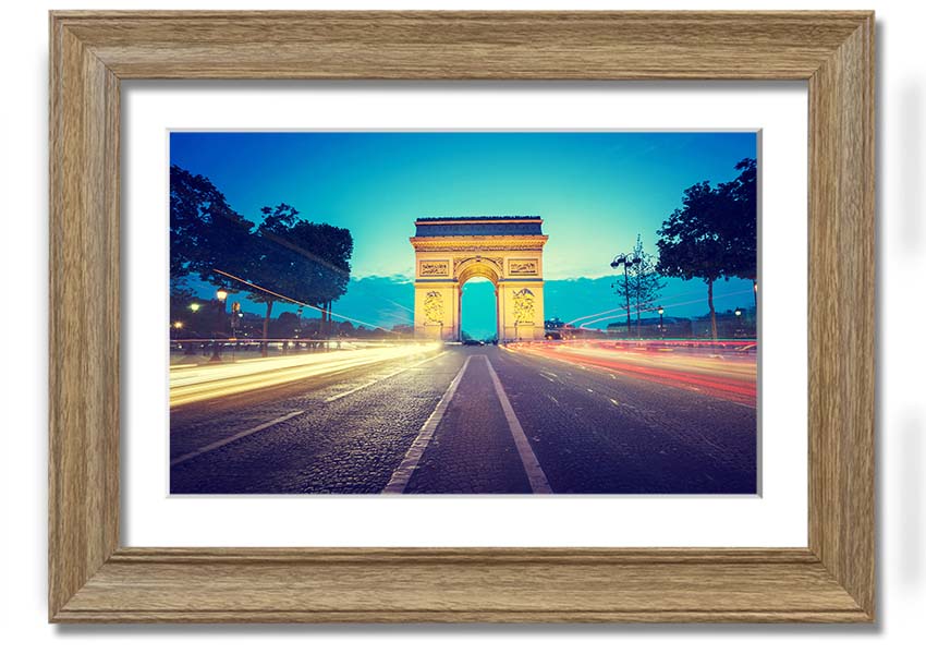 Arc De Triomphe 11 framed print showcasing the iconic monument in a stylish frame.