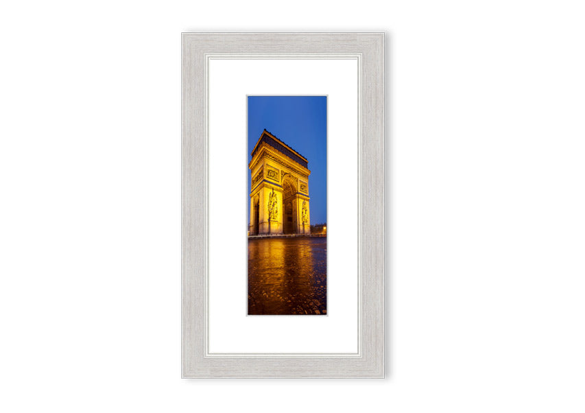 Arc De Triomphe 3 framed print showcasing the iconic monument, elegantly framed in multiple color options.