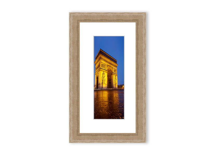 Arc De Triomphe 3 framed print showcasing the iconic monument, elegantly framed in multiple color options.
