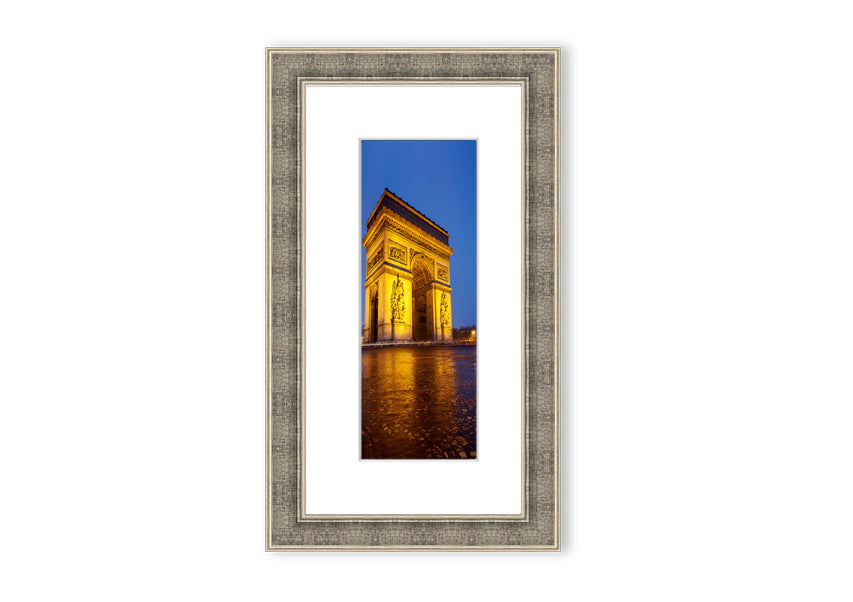 Arc De Triomphe 3 framed print showcasing the iconic monument, elegantly framed in multiple color options.