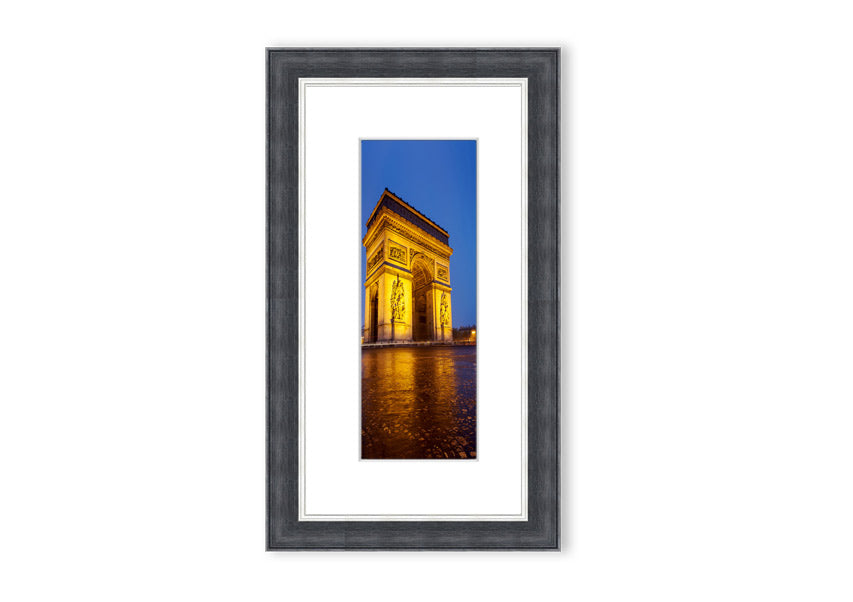 Arc De Triomphe 3 framed print showcasing the iconic monument, elegantly framed in multiple color options.