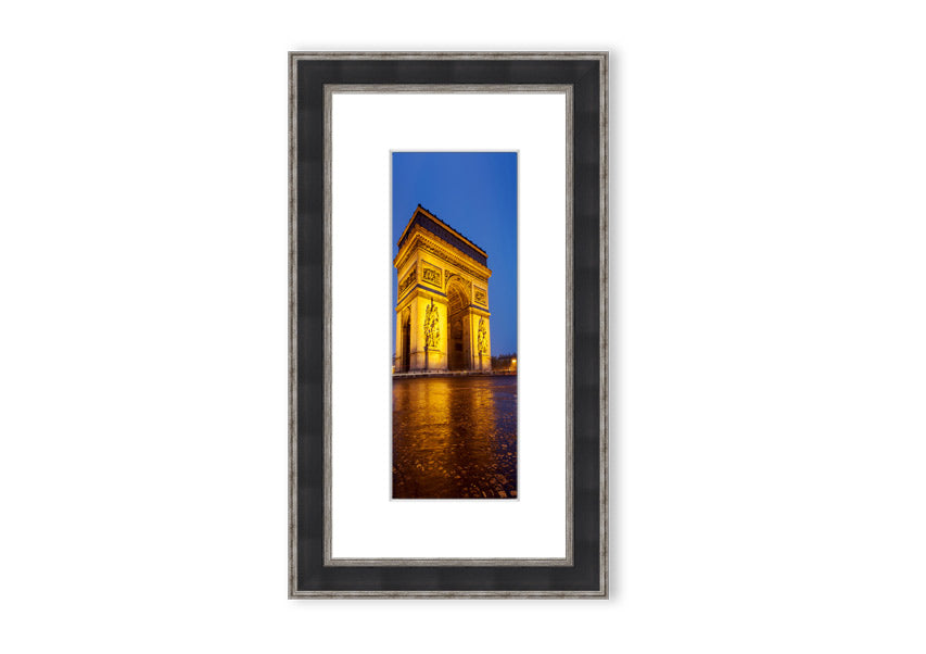 Arc De Triomphe 3 framed print showcasing the iconic monument, elegantly framed in multiple color options.