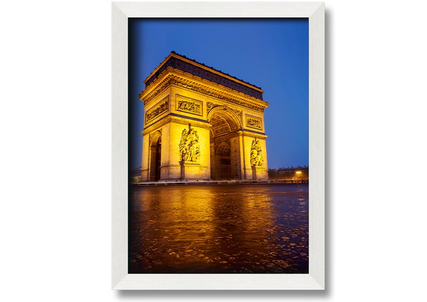Arc De Triomphe 3 framed print showcasing the iconic Paris landmark in a stylish frame.