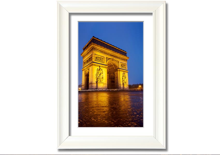 Arc De Triomphe 3 framed print showcasing the iconic Paris landmark in a stylish frame.
