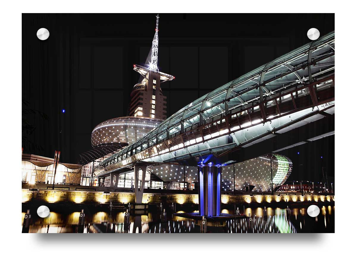 Architects Walkway acrylic print on 5mm thick acrylic glass, showcasing vibrant colors and modern design.