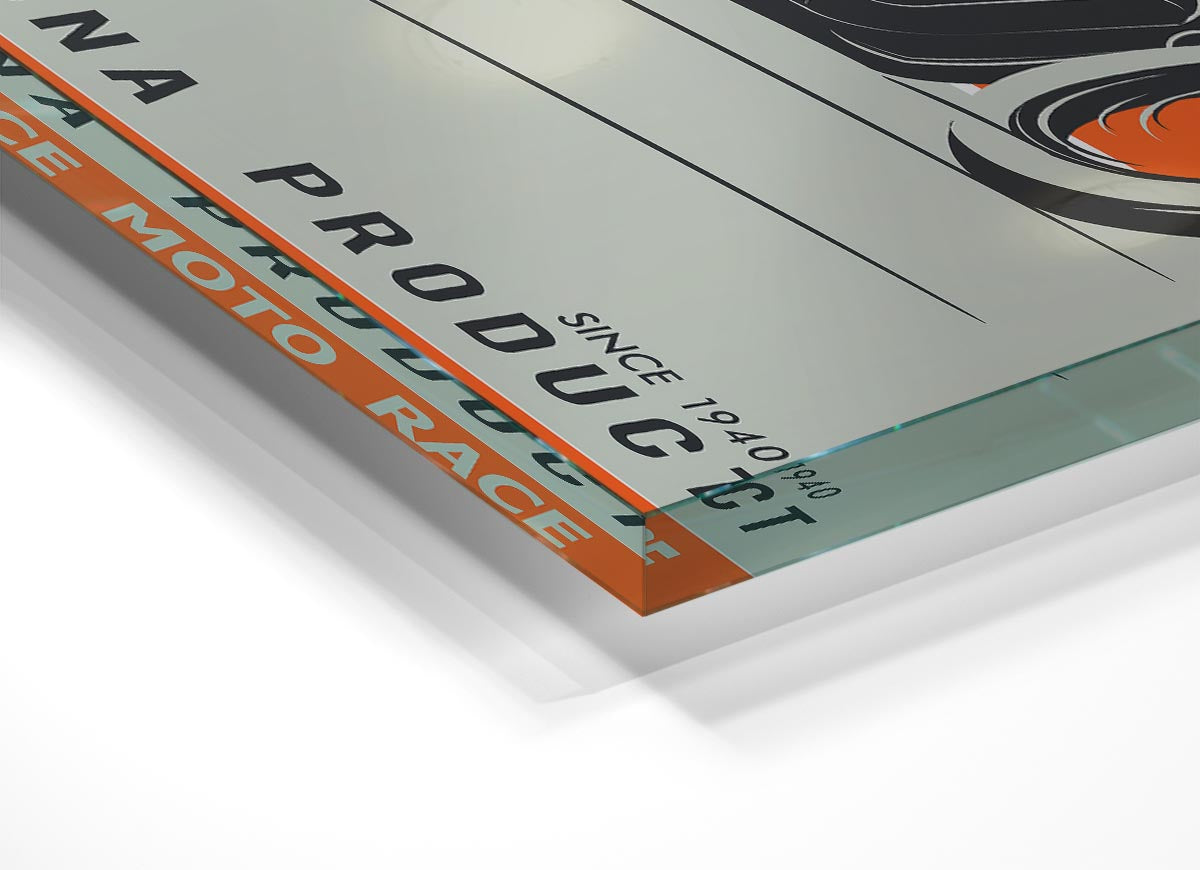 Arizona Riders glass print featuring vibrant colors and modern design, perfect for home decor.