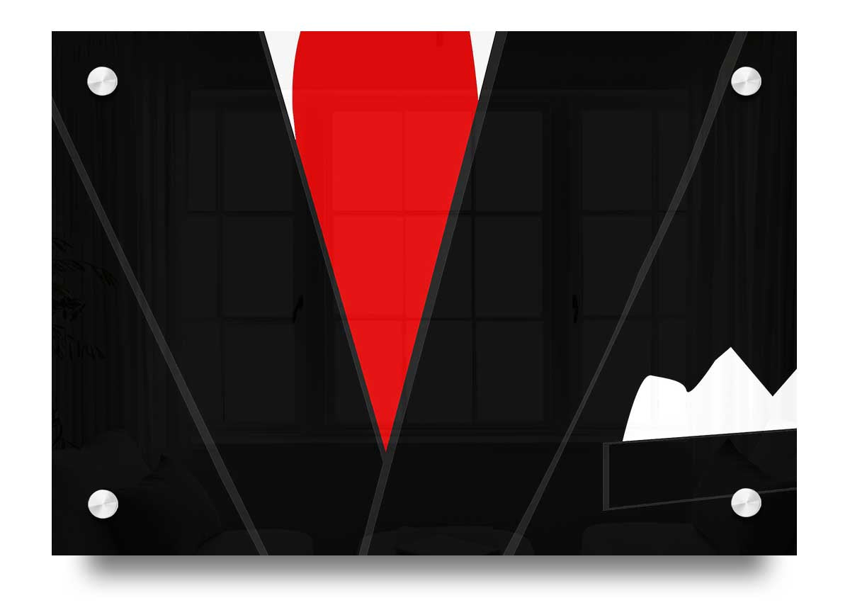 Armin Designer 4 acrylic print on a wall, showcasing vibrant colors and modern design.