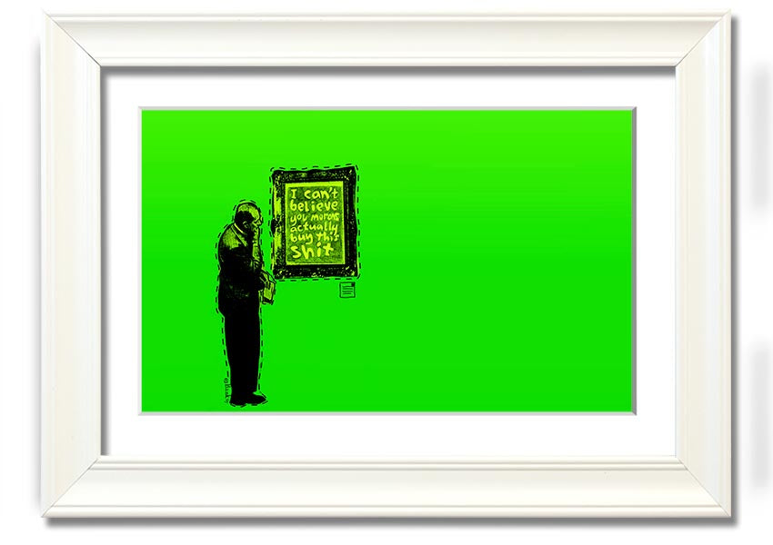 Art Auction Green framed print showcasing vibrant colors and elegant design, ready to hang.