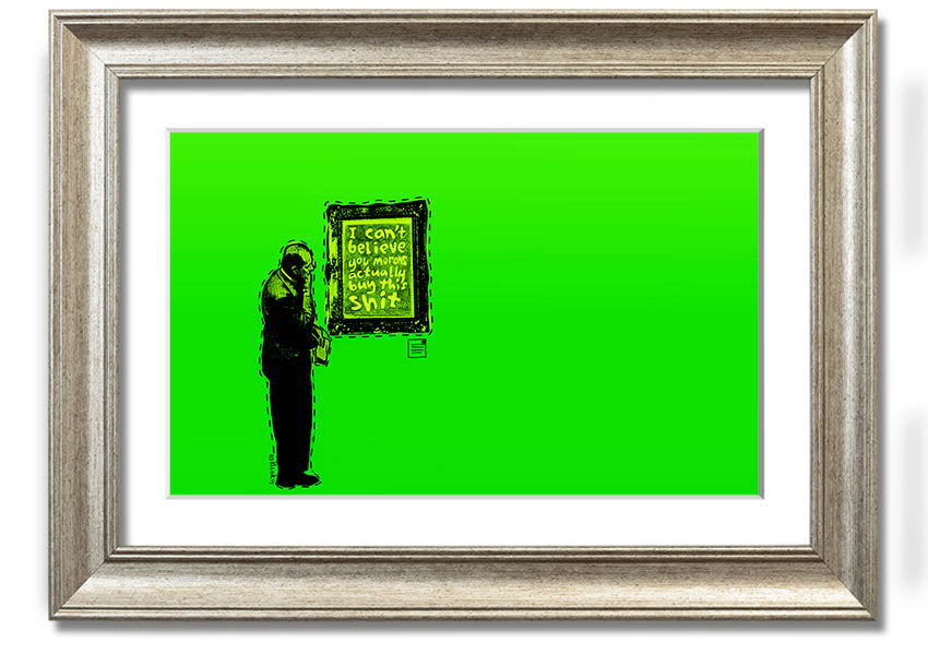 Art Auction Green framed print showcasing vibrant colors and elegant design, ready to hang.