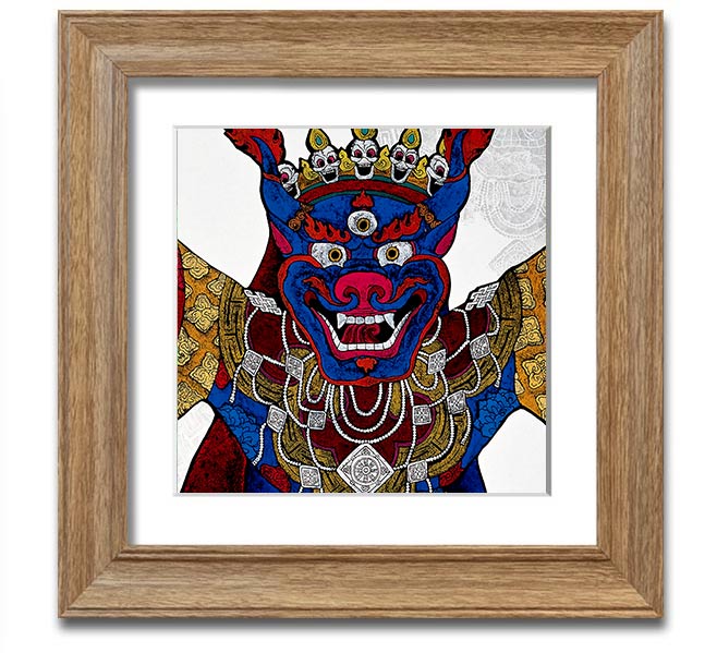 Arttibetan Thangka square framed print showcasing intricate designs and vibrant colors, ready to hang.