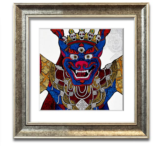 Arttibetan Thangka square framed print showcasing intricate designs and vibrant colors, ready to hang.