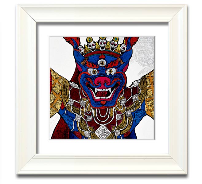 Arttibetan Thangka square framed print showcasing intricate designs and vibrant colors, ready to hang.