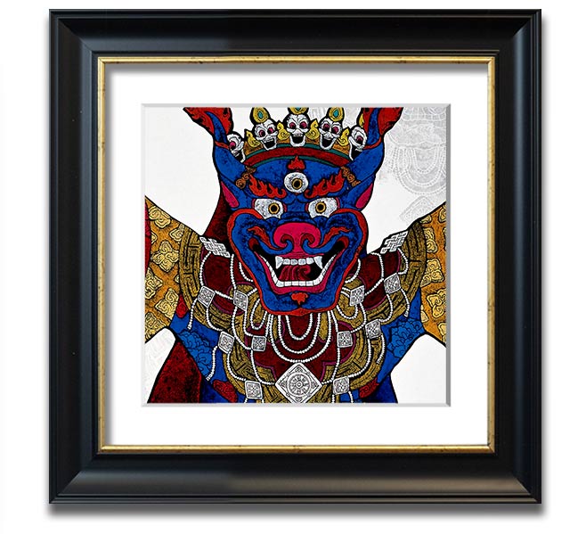 Arttibetan Thangka square framed print showcasing intricate designs and vibrant colors, ready to hang.