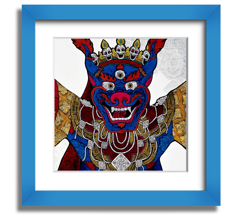 Arttibetan Thangka square framed print showcasing intricate designs and vibrant colors, ready to hang.