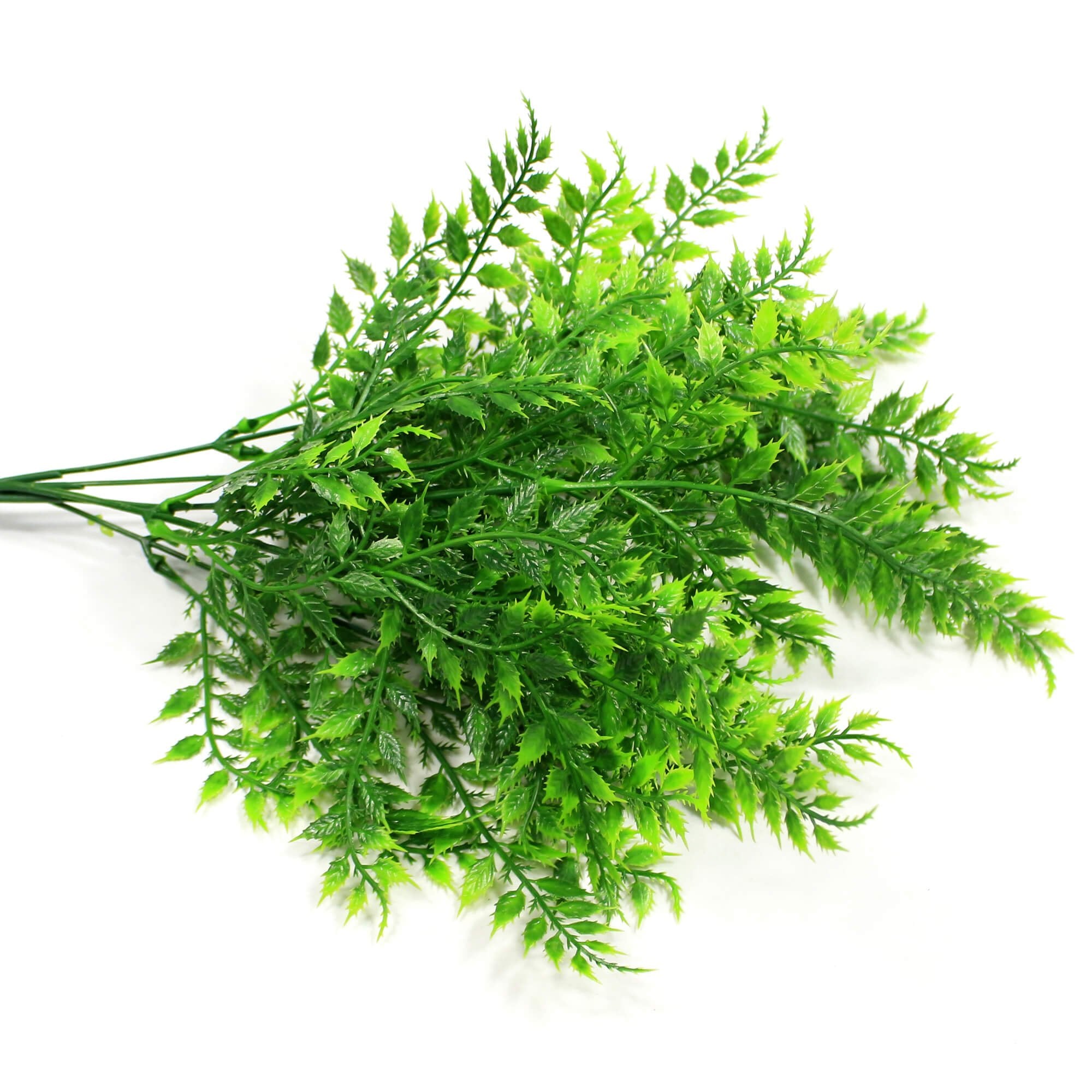 A vibrant 30cm Artificial Mediterranean Stem with four branches, showcasing realistic leaves and flowers, perfect for indoor and outdoor decor.