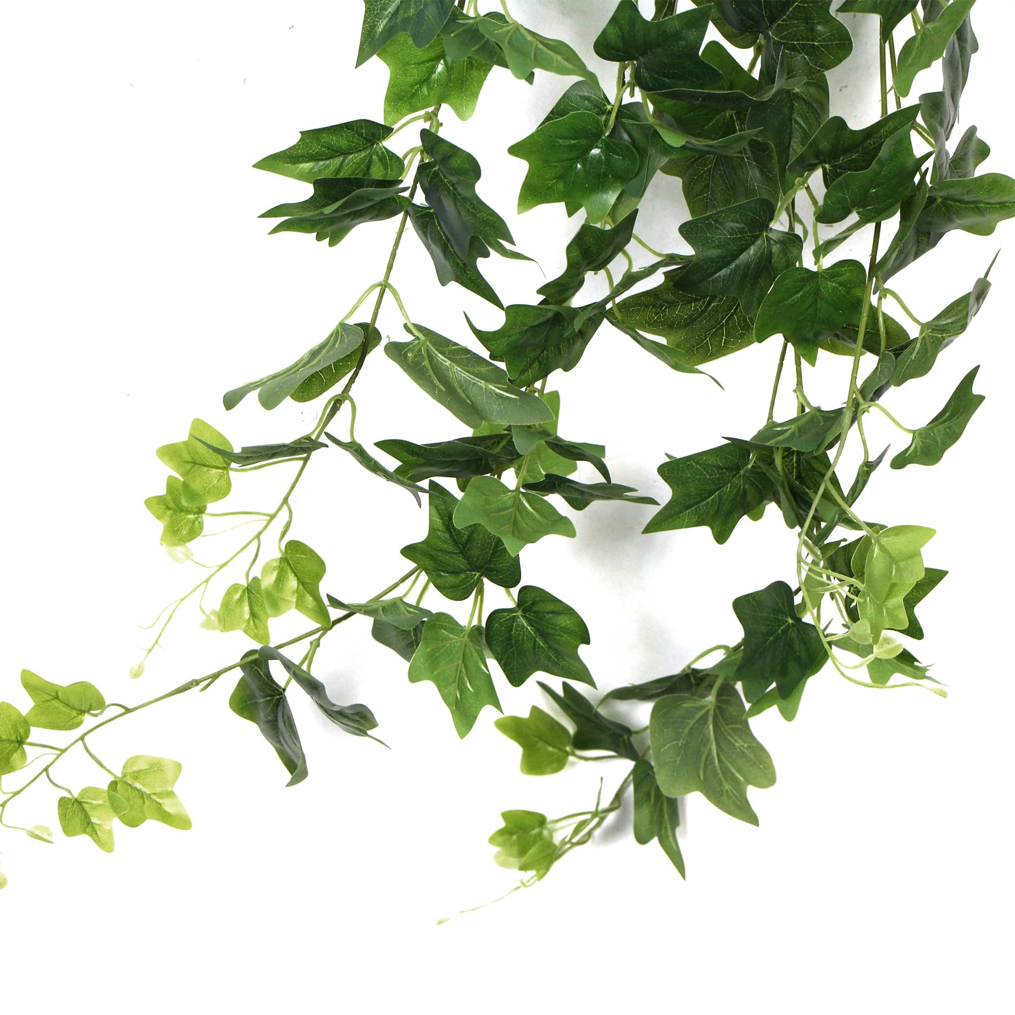 A 90cm long artificial hanging ivy bush with dense, realistic green foliage, ideal for indoor decoration.