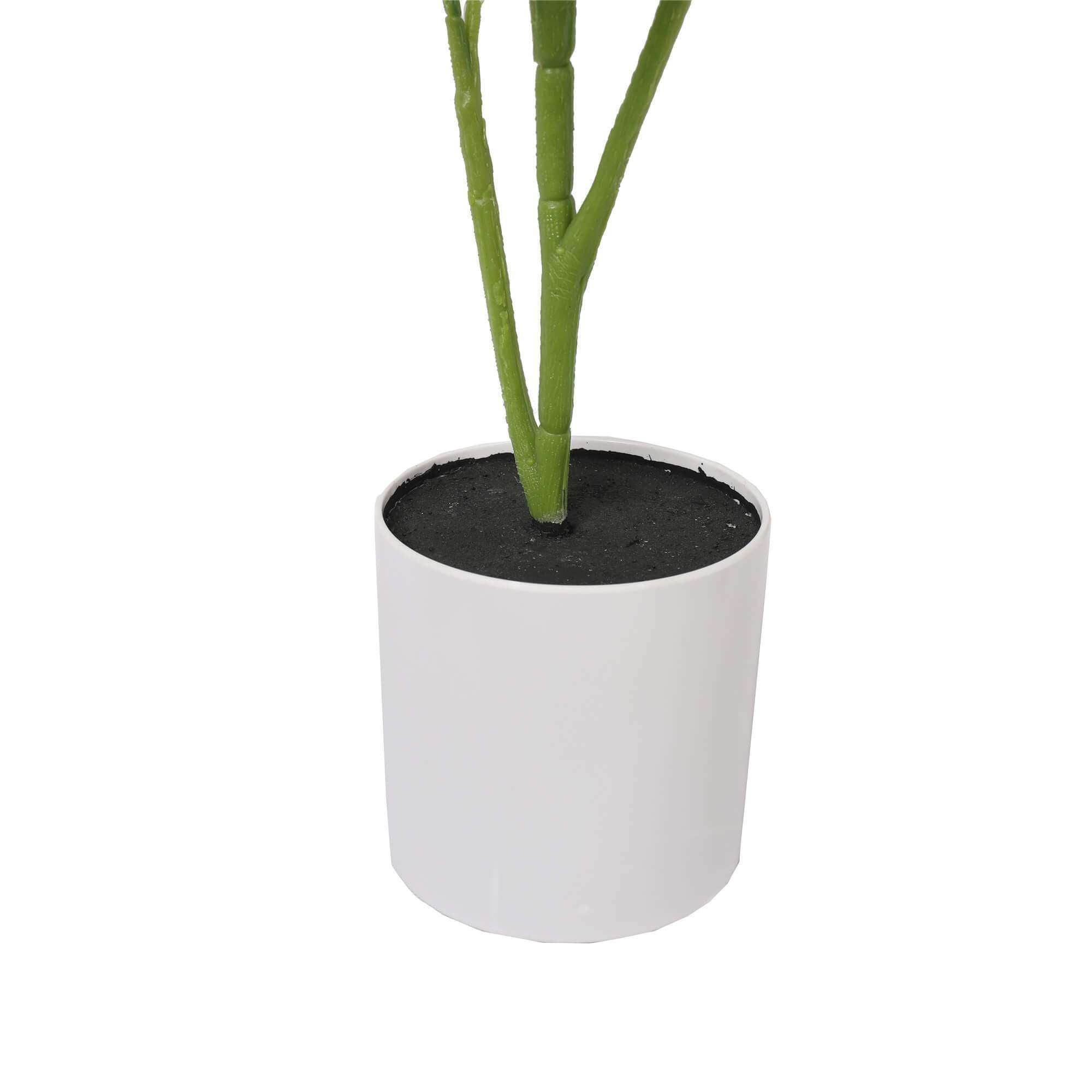 Artificial Potted Grape Vine Tree 70cm with realistic green leaves and pink/red flower buds in a decorative pot.