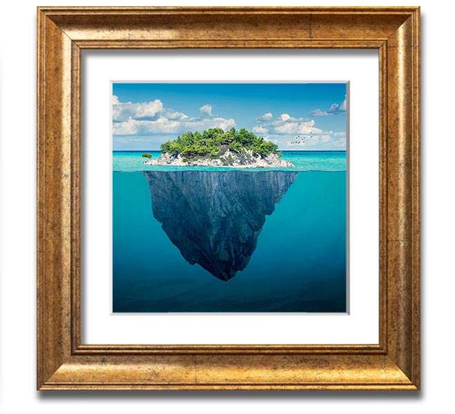 As Above So Below 1 Square Framed Print in various frame colors, showcasing its elegant design.